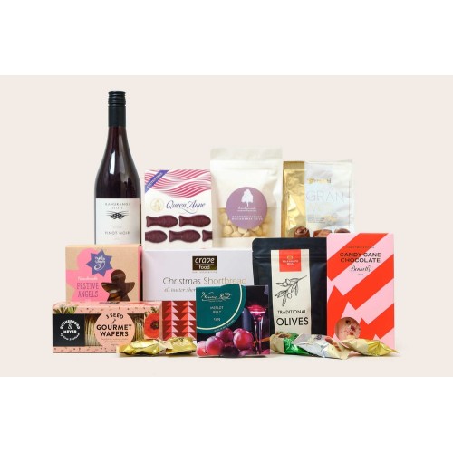 Large Festive Box & Red Wine